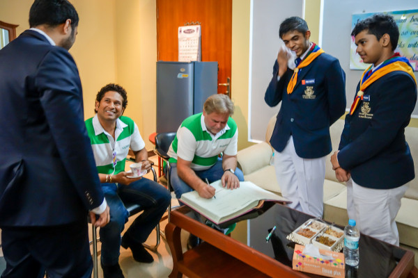 Sachin Tendulkar launching Kaspersky Kids program in India